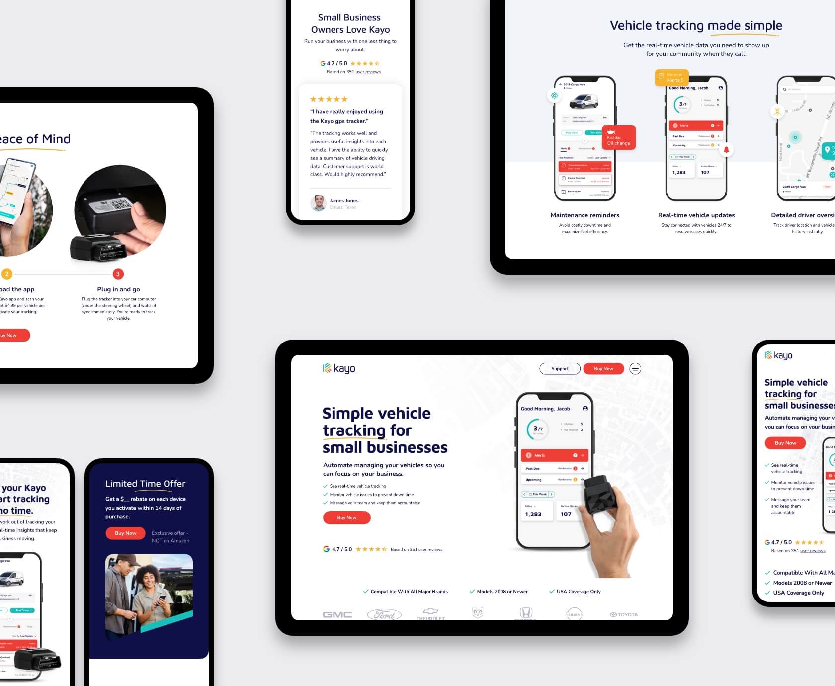 Kayo fitness app mobile interface showing personalized workout dashboard
