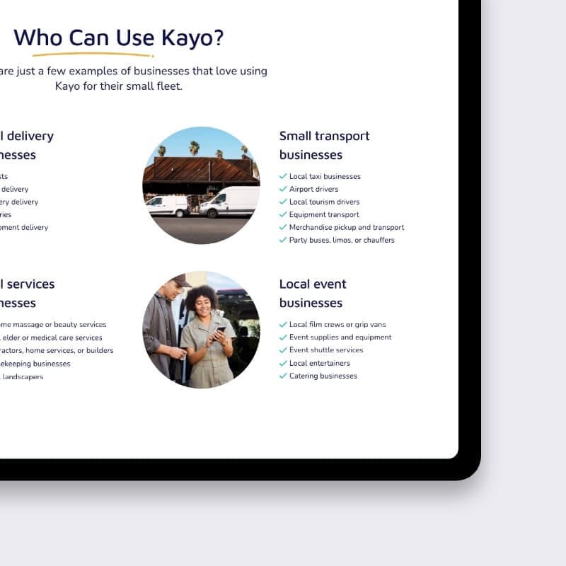 Tablet wireframe showing conversion-focused call-to-action hierarchy