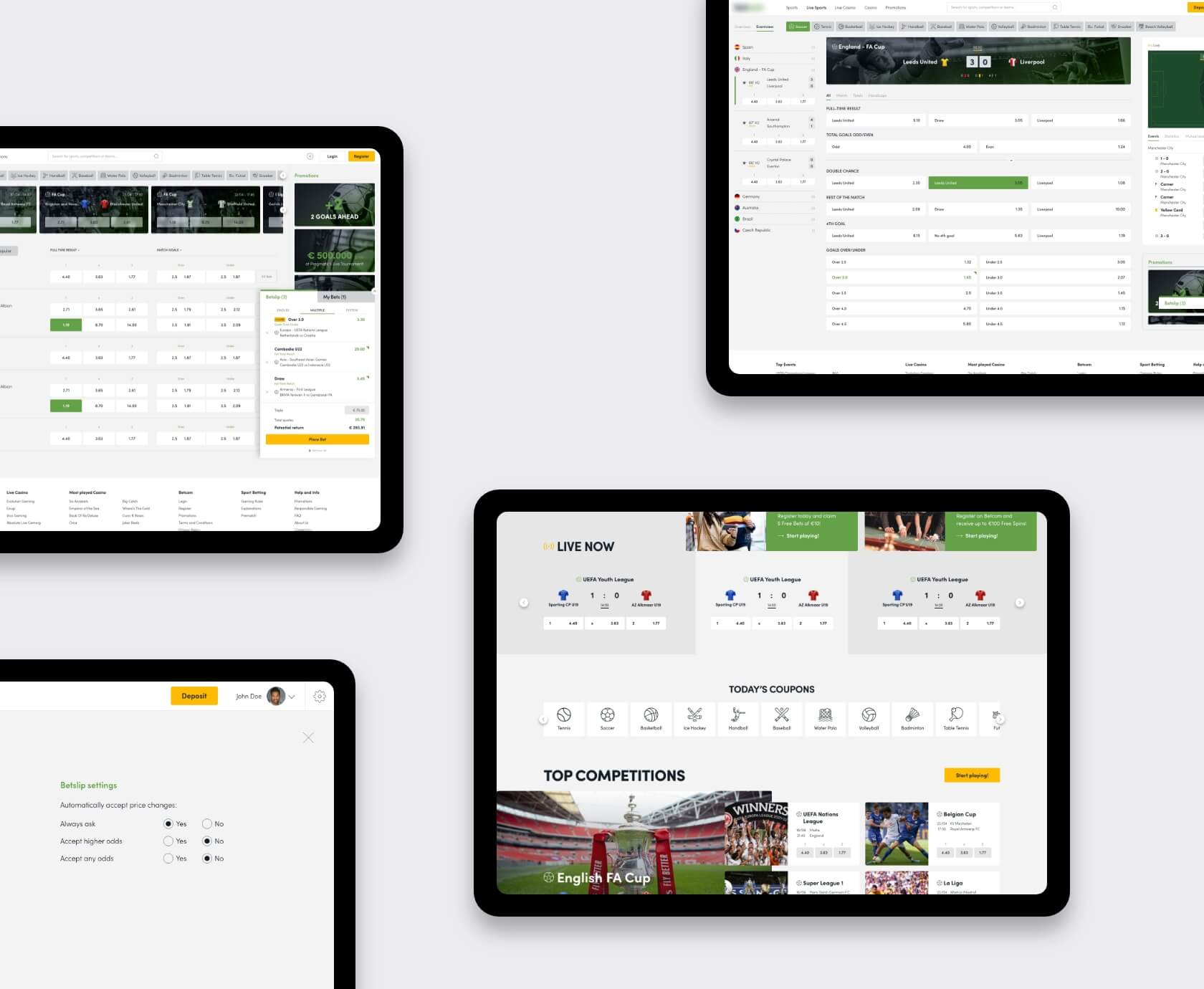 Desktop screenshot of the analytics dashboard showing session and engagement metrics