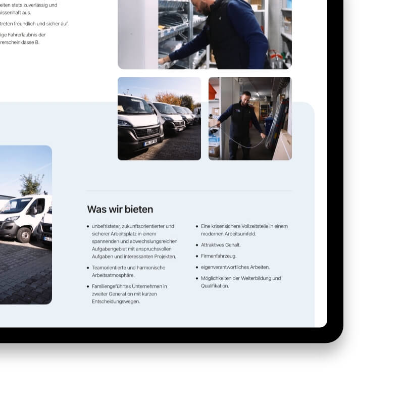 Schön & Prambs carrièrepagina arbeidsvoordelen tablet