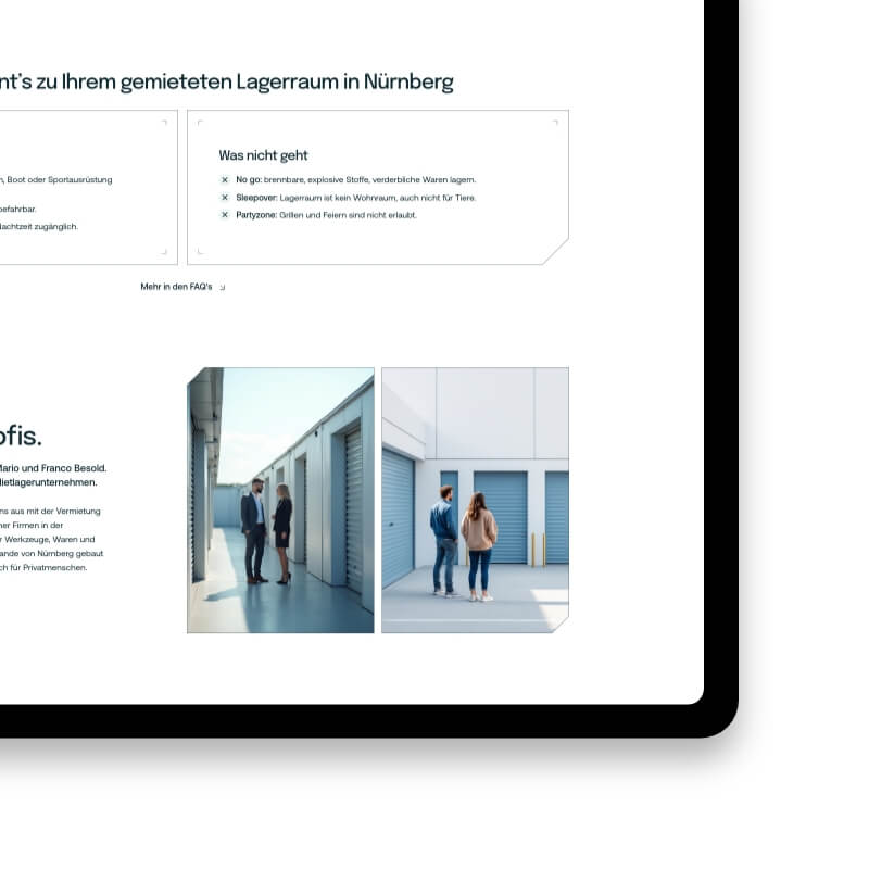 Mein Profilager do's en don'ts opslagbox self storage website