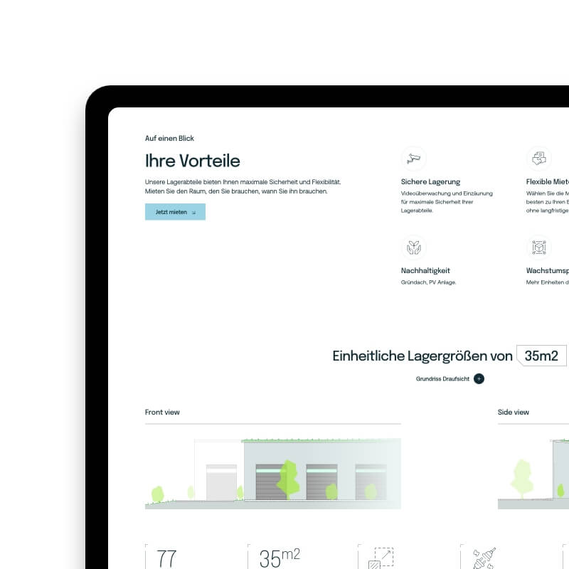 Mein Profilager voordelen en lagerafmetingen tablet