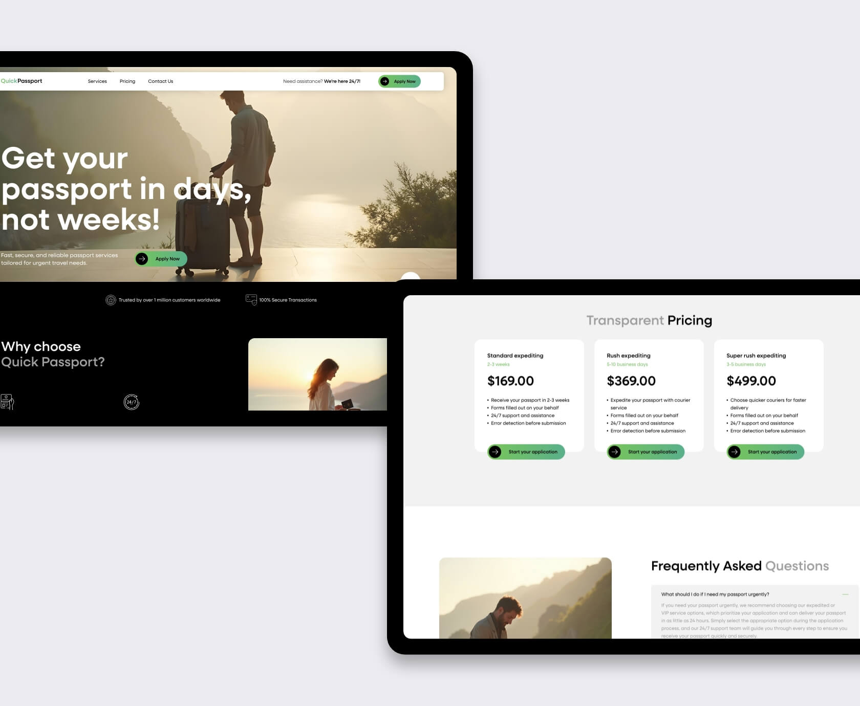 99designs portfolio Studio Ubique QuickPassport Better Living Solar recycling