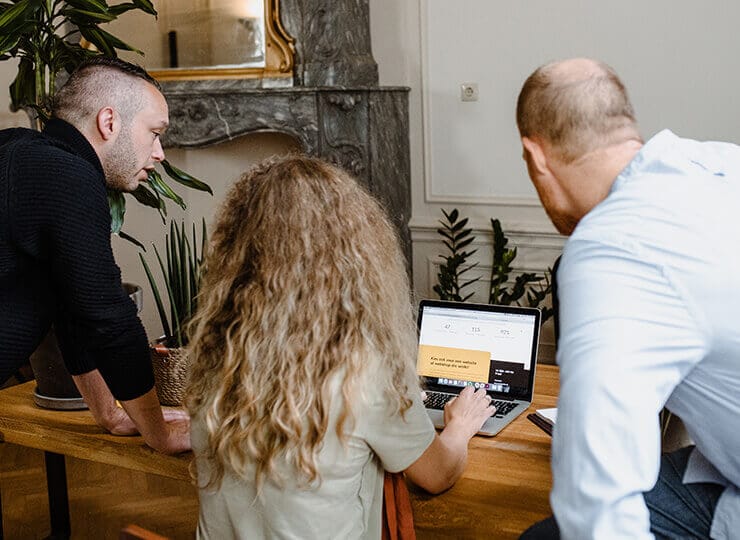 WordPress CMS shown as building blocks for a professional website