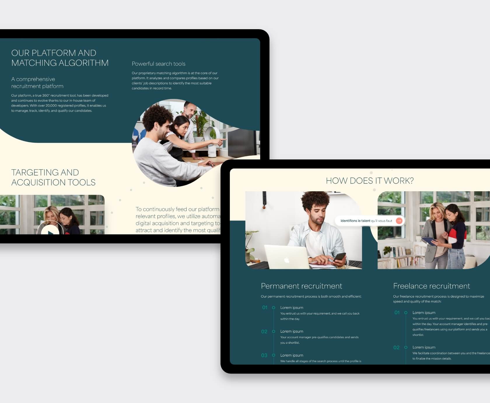 Desktop mock-up of production-ready HTML/CSS files handed off to developers