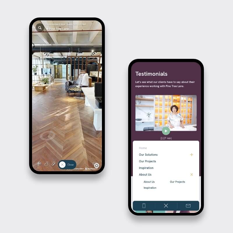 Pine Tree Lane WordPress website contactpagina en inspiratieblog