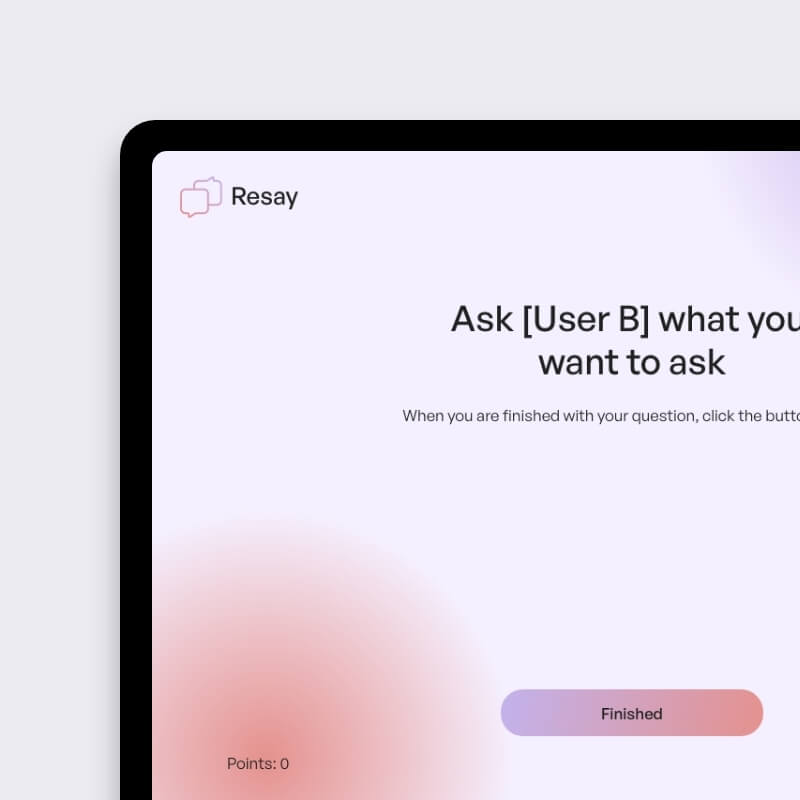 Resay custom web applicatie mobiel wachtscherm en luisterscherm