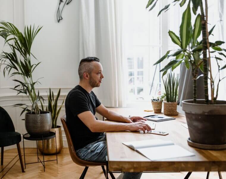 Front-end developer coding responsive web designs