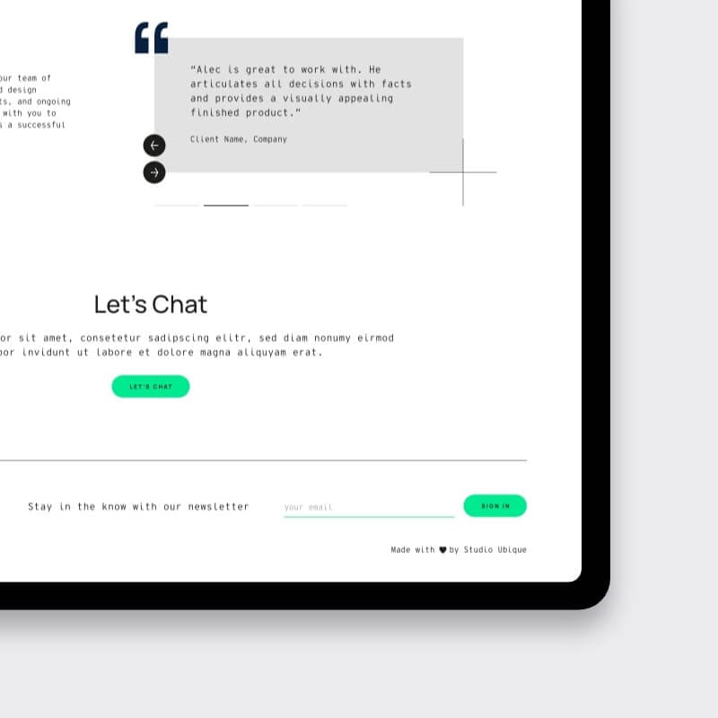 Custom WordPress website homepage design for WiseGuys by Studio Ubique