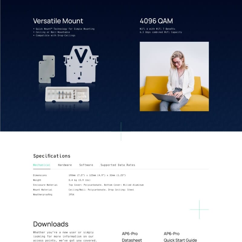 Desktop mockup of WiseGuys website showcasing the ecommerce page