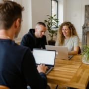 Creative team working behind the scenes to deliver white-label web development for client projects, seamless agency outsourcing