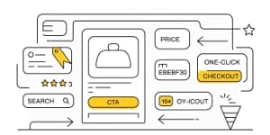Conversion-focused online store UI—UX-optimised product pages and one-click checkout from expert ecommerce development.