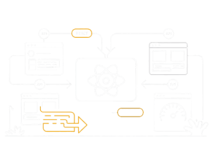 Headless commerce graphic—Hydrogen / Next.js front-end delivering blazing speed for conversion-focused online stores.