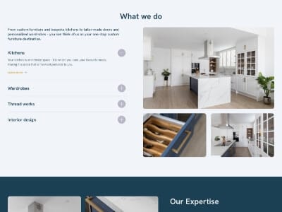 What we do section in a WordPress website redesign highlighting service clarity and visual hierarchy in a b2b UX case study