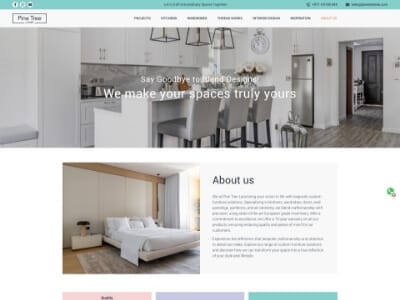 Old about us page before applying interior-design website optimization strategies for better engagement