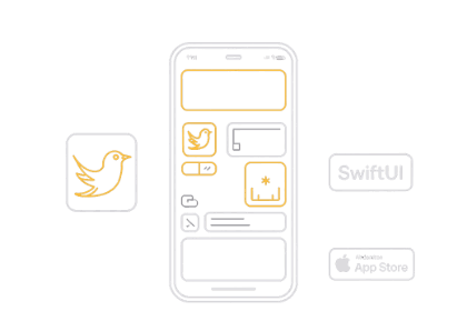 iOS app development icon—Swift and SwiftUI native builds for App Store excellence.