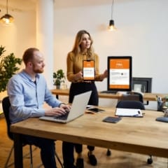 progressive web app development team testing installable web apps on mobile