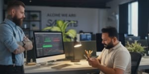 Monitoring uptime while acknowledging an alert on phone