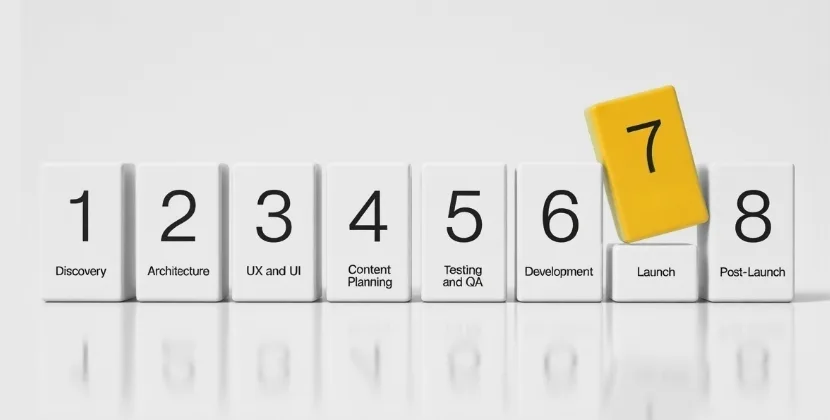 website design process in 8 steps