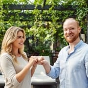 Teammates celebrating a launch, collaborating on custom website development