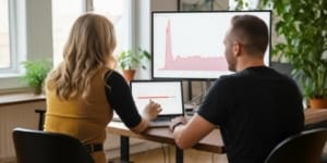 Teammate seen from behind as capacity is scaled during peak traffic