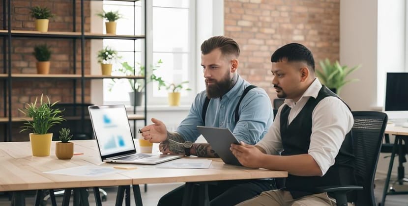 team discussing Shopify vs WooCommerce platform choice