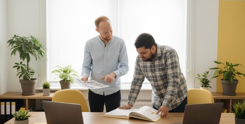 typography in web design team reviewing type choices for readability