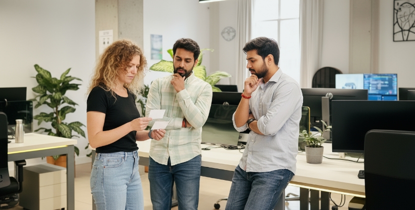 development team bespreekt fintech backend development beslissingen samen