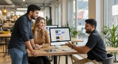 Team bespreekt stappenplan voor WooCommerce naar Shopify migratie