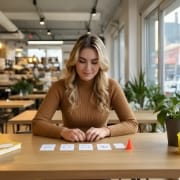 recruitment interface design planning for mobile, thumb-zone layout tested with form-field cards