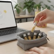 WordPress site security and backup routine, safeguarded copies stored in a clean office setup