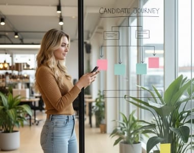 mobile recruitment website integration setup, tidy connection workflow for recruitment tools and data flow