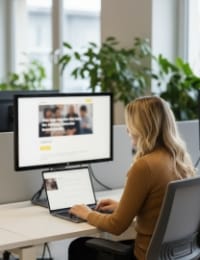 Professional recruitment portals showcasing employer brand and open roles clearly