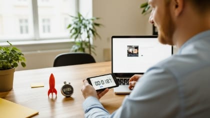 mobile recruitment website Netherlands speed pass, timing first paint on mobile for fast career pages
