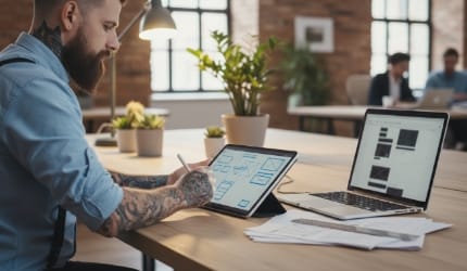 Agency development partner setup for design and development delivery