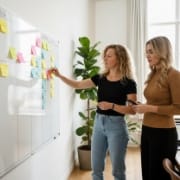 Joint project board showing agency outsourcing with white label web development support