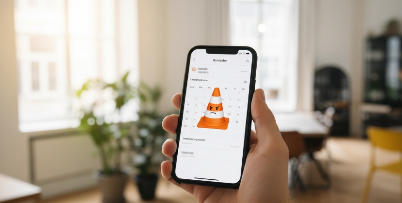 Maandelijkse monitoring herinnering op smartphone voor negatieve zoekresultaten bijhouden