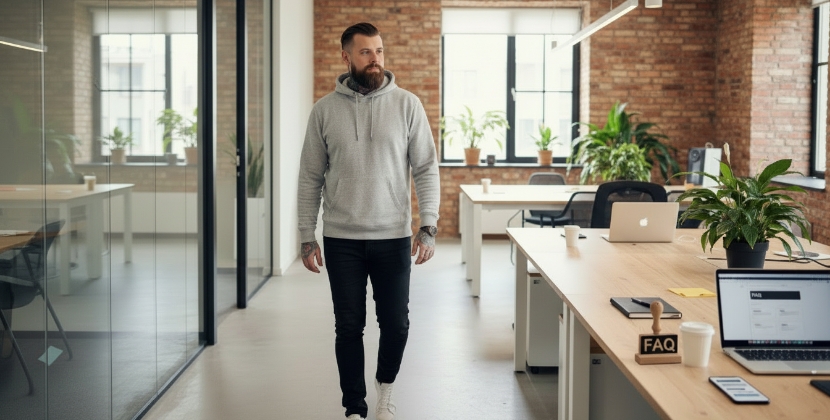 FAQ about entiteiten SEO shown as chat bubbles in a clean app interface