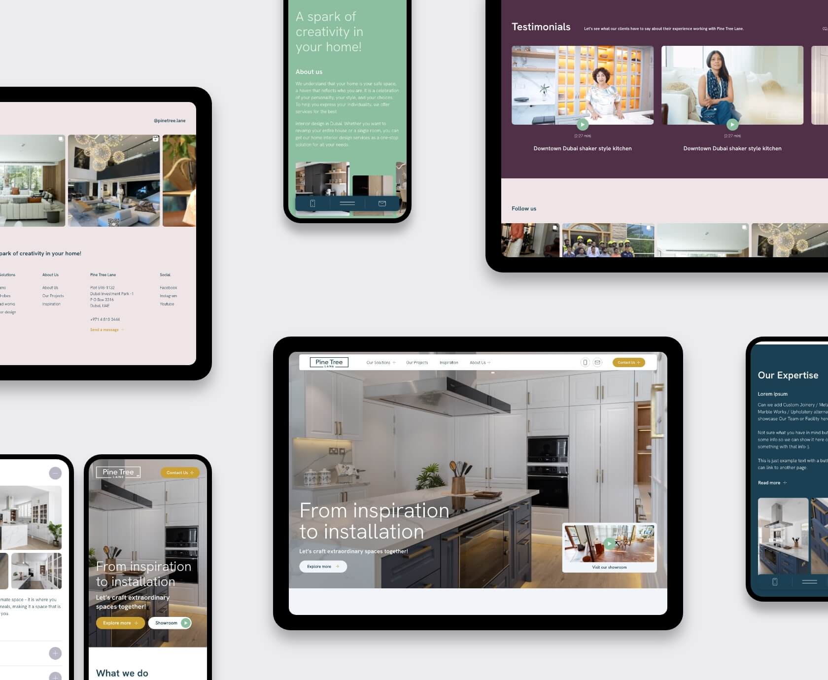 website optimalisatie case study pine tree lane website ontwerp