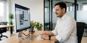 Developer beheert conversiegericht webshop dashboard via Shopify development omgeving