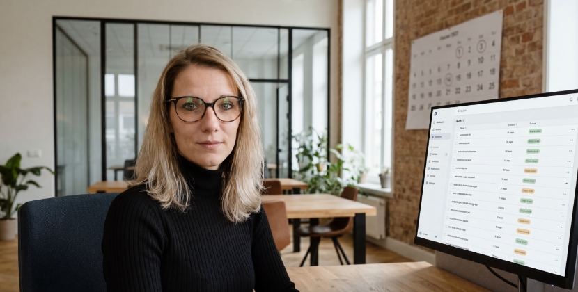 Dashboard met maandelijkse toegankelijkheidsmetingen en trendgrafieken