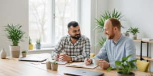 Online reputation management focused on repairing visibility with content and SEO work in a team session