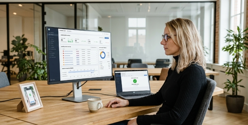 Mobile app crash monitoring dashboard showing crash-free session rate, top crash screens, and version comparison chart