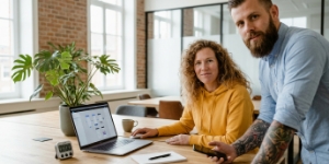 UX bureau valideert klikbaar prototype tijdens gebruikerstest op laptop in Zwolle kantoor