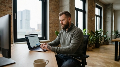 Twee collega's bespreken website-architectuur bij whiteboard in kantoor Rotterdam, maatwerk webdesign