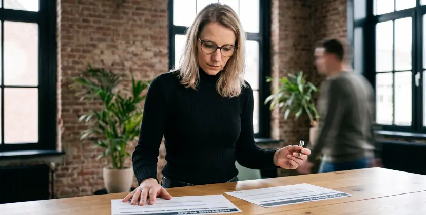 Webontwikkelaar aan bureau vergelijkt resourcegrafieken van VPS en gedeelde hosting tijdens een prestatiecontrole